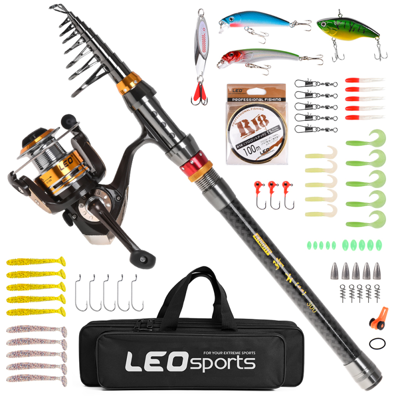 Moulinet Spinning Télescopique - Fishing Rod Carbon Fiber avis et prix