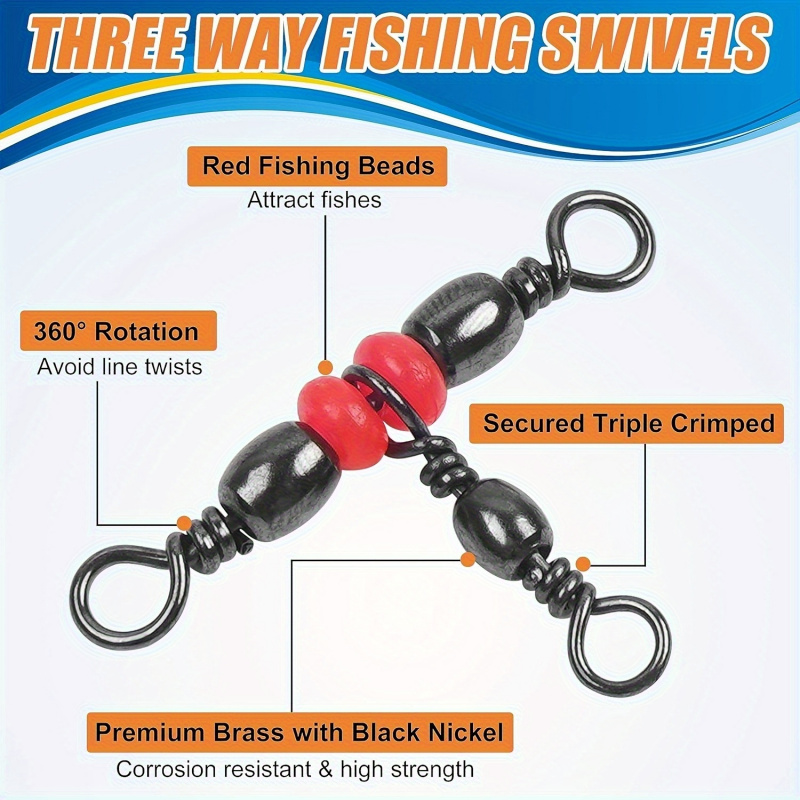 Émerillons de pêche à 3 voies, - Fishing Rod Building Kit avis et prix